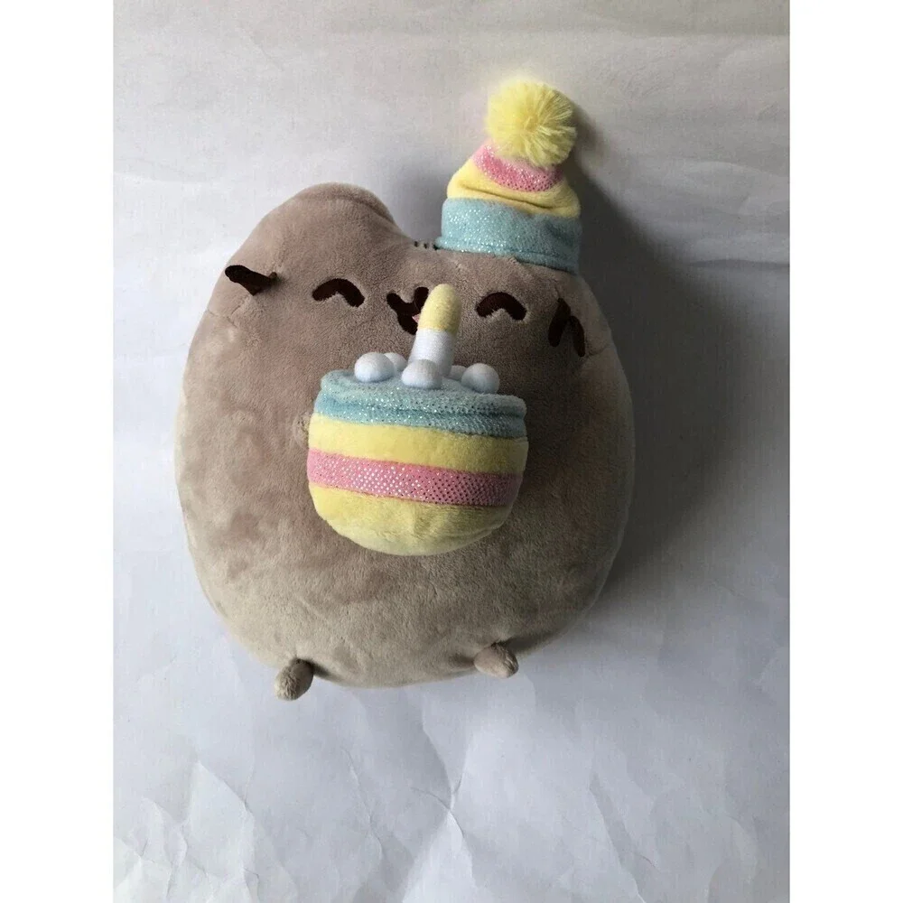 pusheen cat birthday cake plush stuffed toy